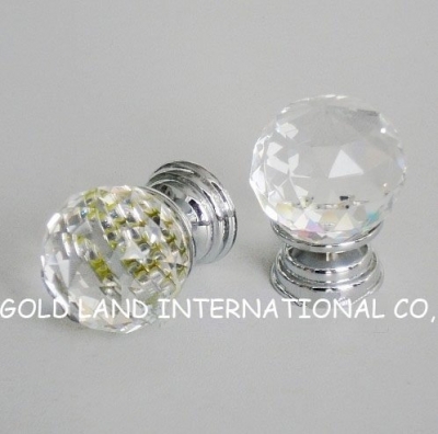D30mmxH40mm Free shipping crystal glass furniture knob/drawer knob