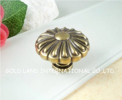 D34xH24mm Free shipping bronze-colord zinc alloy cabinet drawer bathroom door knob