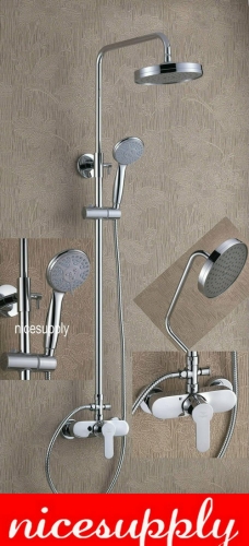 Luxury Wall Mounted Rain Shower Faucet Set b5022 Brass Chrome Shower Set 2pcs