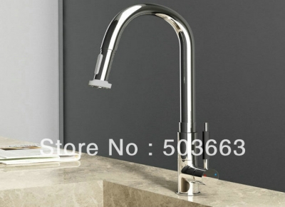 New Concept Chrome Single Lever Kitchen Pull Out And Swivel Sink Mixer Tap Faucet Vessel Vanity Faucet L-3612