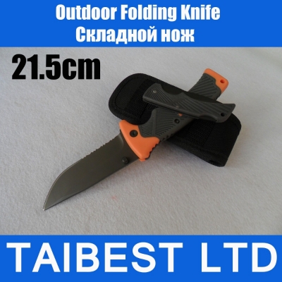 Outdoor Survival Folding Knife Camping Hunting Rescue Pocket Knife Size L [|Knife7|]