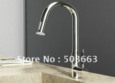 Pull Out Hot And Cold Device Bathroom Sink Basin Mix Tap Faucet CM0264