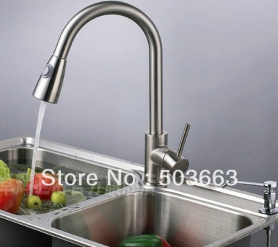 Wholesale New Swivel Kitchen Brass Faucet Basin Sink Pull Out Spray Mixer Tap S-762