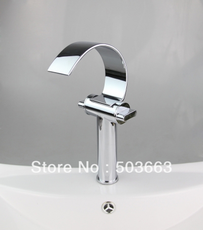 chrome double handle deck mount bathroom faucet basin tap sink faucet vessel mixer vanity faucet L-1000
