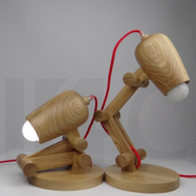 creative wooden desk table lamp for kids led study reading light lampe de table bedside table light fixture