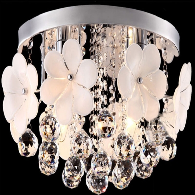 flower crystal chandelier light fixture cristal lustres aisle porch hallway corridor lamp for ceiling [crystal-ceiling-light-6994]