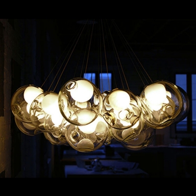 glass pendant light pendant lamp with led g4 bulbs dia12 cm glass globes living dinning room pendants [pendant-lights-3836]