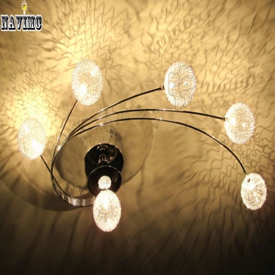 modern ball lustre design contemporary wrought iron chandelier for living room l75* w45cm art creative lamp [modern-pendant-light-7072]
