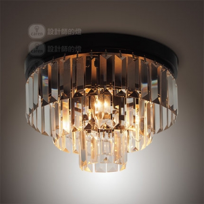 modern brief round crystal ceiling fan light ceiling lamps for bedroom dinning room e14 bulb 110v/220v d30cm/d40cm/d50cm [aisle-ceiling-lights-3405]