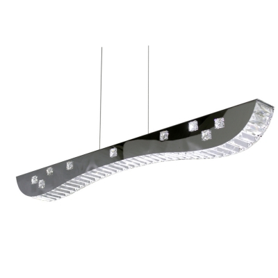 modern led pendant light crytal stainless steel led suspension lamp for dinning room [pendant-lights-4065]