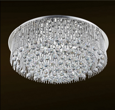 new round modern crystal chandelier lighting dia600*h320mm luxury living room lights [modern-crystal-chandelier-4921]
