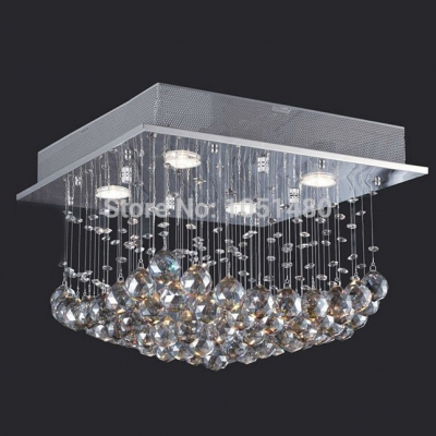 promotion s modern ceiling crystal chandelier bedroom lamp l400*w400*h350mm