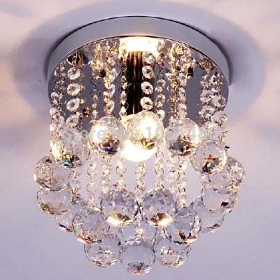 s brief style modern lamp small crystal chandelier hallway light