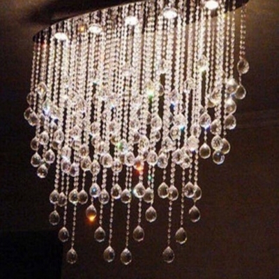 s flush mount oval crystal chandelier home lighting l750*w200*h650mm pendant living room lights