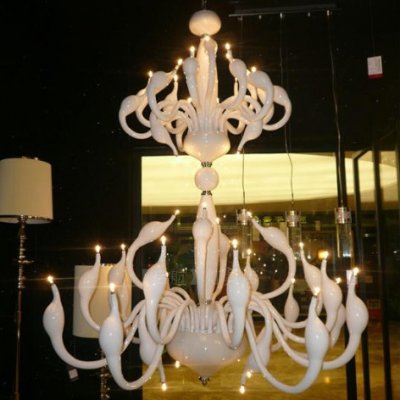 selling 24+12 lights fashion italian swan chandelier modern lamp ,36 light italian swan,4 colors