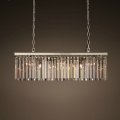 selling american style rectangular crystal chandelier dinning table light fixtures