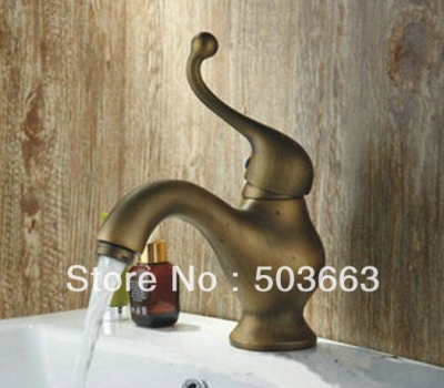 small gourd antique brass basin sink faucet b8648A [Antique Copper Basin Faucets 164]