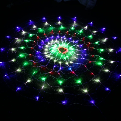 1.2 m 120leds 8 flash modes 220v / 110v colorful rgb led net string light christmas party wedding ceremony lights