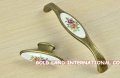128mm Free shipping zinc alloy bronze-coloured ceramic handle furniture handles