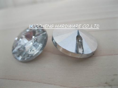 200PCS/LOT 20 MM FREE SHIPPING SATELLITE HOLED CRYSTAL BUTTONS FOR SOFA INDUSTRY OR OTHER DECORATION FILEDS [Crystal Buttons 19|]
