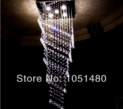 2014 new design square el crystal chandelier modern chandelier living room lights l600*w600*h1500mm [modern-crystal-chandelier-5394]