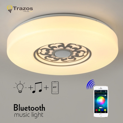 2016 new desigh app bluetooth led ceiling light white color+rgbwith mobile phone app ios/android led remote control music [led-ceiling-lights-2740]