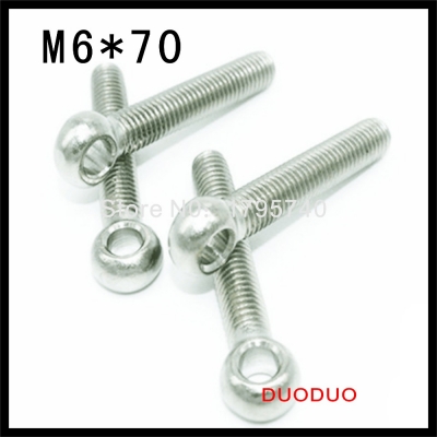 20pcs m6*70 m6 x 70 stainless steel eye bolt screw,eye nuts and bolts fasterner hardware,stud articulated anchor bolt [eye-nuts-and-bolts-fasterner-hardware-587]