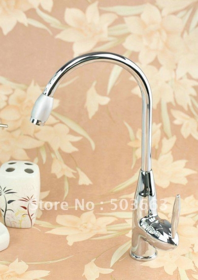 Beautiful Free Ship Bathroom Basin Sink Mixer Tap Polished Chrome Faucet CM0162 [Kitchen Faucet 1518|]