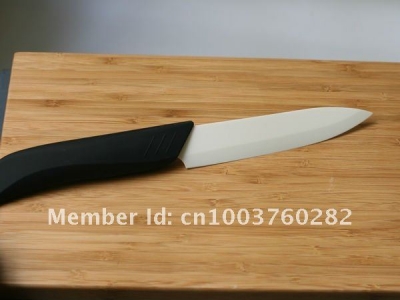 Ceramic Knife 5" Utility knife white blade black handle #5HQB by DHL