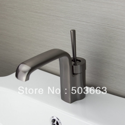 Classic Wholesale 2013 Designer 1 Lever Brushed Bathroom Basin Sink Waterfall Faucet Mixer Tap Vanity Faucet L-905 [Bathroom faucet 586|]
