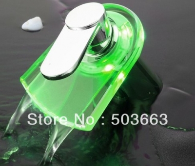 LED FAUCET bathroom mixer tap chrome 3 colors b012 [Bathroom Led Faucet 1048|]