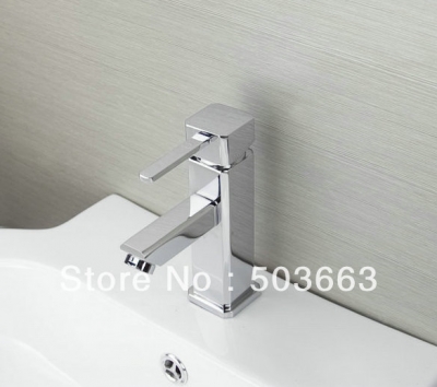 Luxury Chrome Finish Bathroom Basin Sink Faucet Vanity Mixer Tap Chrome Finish L-6015