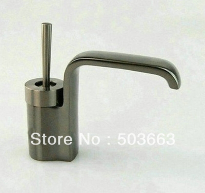 Nickel Brushed Faucet Bathroom Mixer Tap Waterfall b036 [Bathroom faucet 376|]