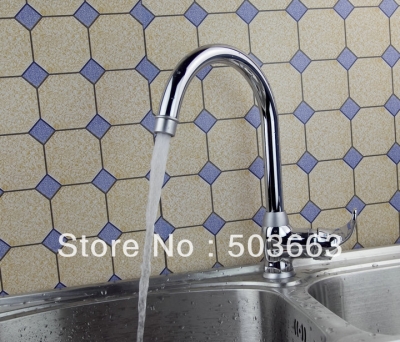 Promotions Single Lever Surface Mount Kitchen Swivel Sink Faucet Brass Vanity Mixer Tap L-1051