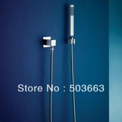 Wholesale Simple Chrome Outlet Spout With Plastic Handle Shower Spray 4 Shower S-606 [Shower Faucet Set 2260|]