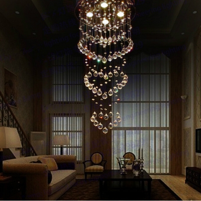 big chandelier d40cm*h120cm modern crystal chandelier bedroom