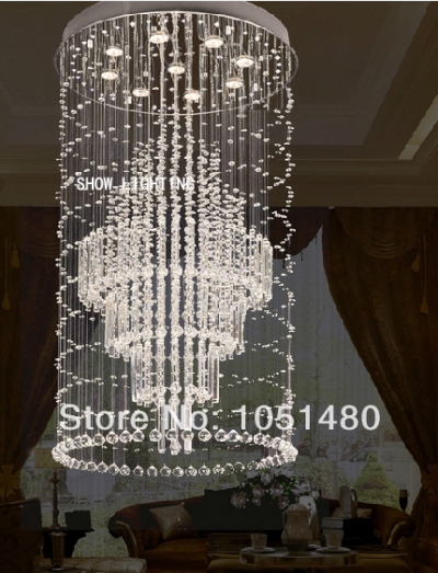 holiday s new modern flush mount k9 crystal chandelier home light dia700*h1300mm [modern-crystal-chandelier-5404]