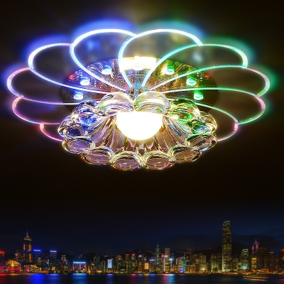 lampshade crystal ceiling light 3w/5w bedroom/foyer ceiling light round led home decoration lamps modern acrylic lamp