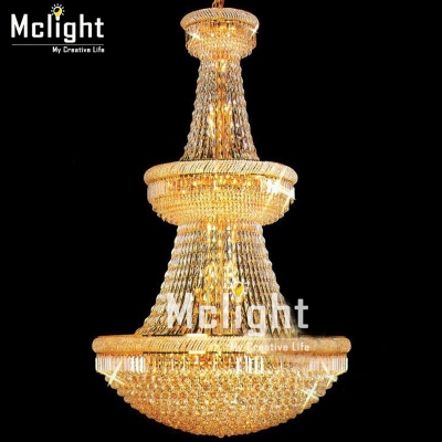luxury villa europe large gold luster k9 crystal chandelier light fixture classic light fitment for el lounge decoratiion [modern-crystal-chandelier-7240]