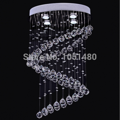 modern flush mount ring chandelier crystal led light , lustre living room lamp