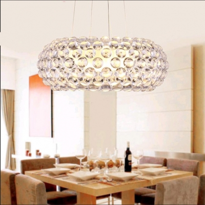 modern glass pendant lamp transparent balls halogen bulb 650mm acrylic classical pendant lights for dining room kitchen