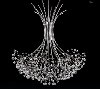 new creative design modern crystal chandelier dia50*h75cm lustre light fixtures for resturants [modern-crystal-chandelier-5081]