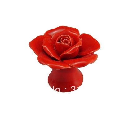 red ceramic knobs handmade furniture knobs for kids wholesale and retail shipping discount 20pcs/lot MG-13