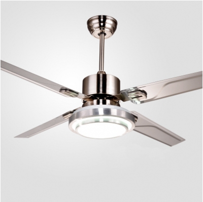remote control ceiling fans with lights modern led fashion lights stainless steel wing fan lights for decorative