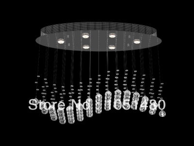 s led crystal light fixtures modern dinning room crystal pendant chandelier l750*w250*h650mm [modern-crystal-chandelier-5104]