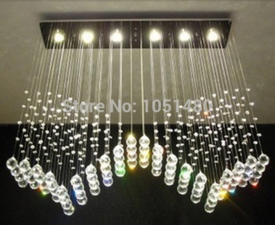 selling modern string crystal chandelier lighting dinning room fixtures l1000*w200*h1000mm