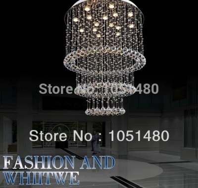 wholes k9 crystal lamp modern ceiling chandelier lights living room bedroom lamp [modern-crystal-ceiling-light-5366]