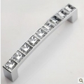 8462-96 96mm hole distance bridge-shaped silver and chrome crystal handles with diamond for drawer/wardrobe