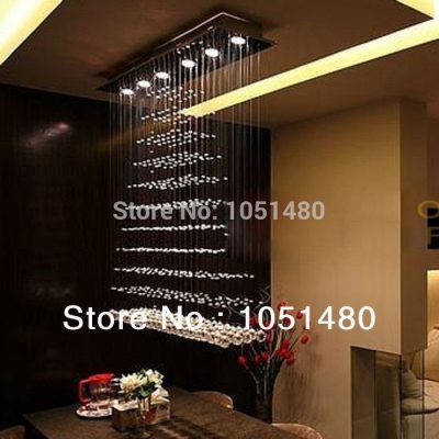2014 most popular guaranteed lustre crystal dinning room bedroom light modern chandeliers l800*w200*h1000mm ,