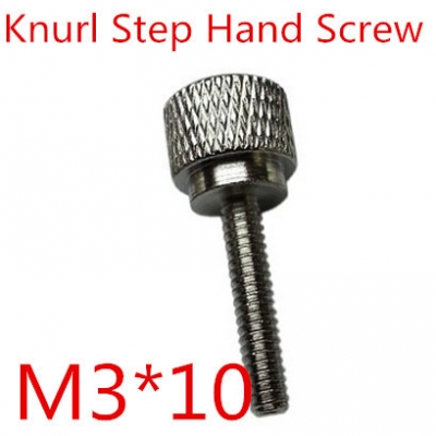 20pcs/lot stainless steel 304 m3*10 knurled head step hand thumb screws